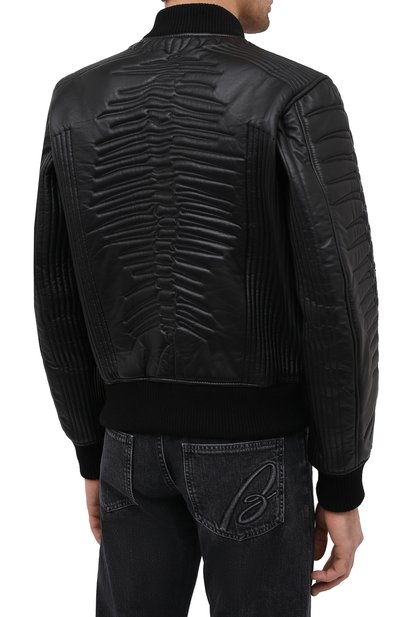 Кожаный бомбер DIESEL, арт. A01956/0BDAD, фото 4