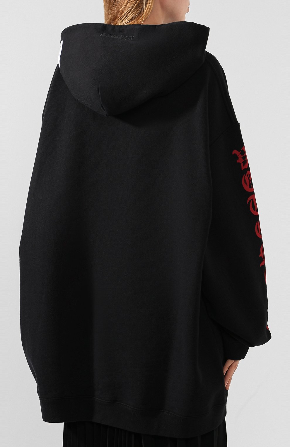 Хлопковое худи VETEMENTS, арт. SS20TR312 1620/W/BLACK/RED, фото 4
