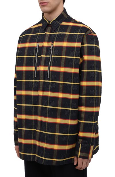 Хлопковая рубашка GIVENCHY, арт. BM60SA141D, фото 3