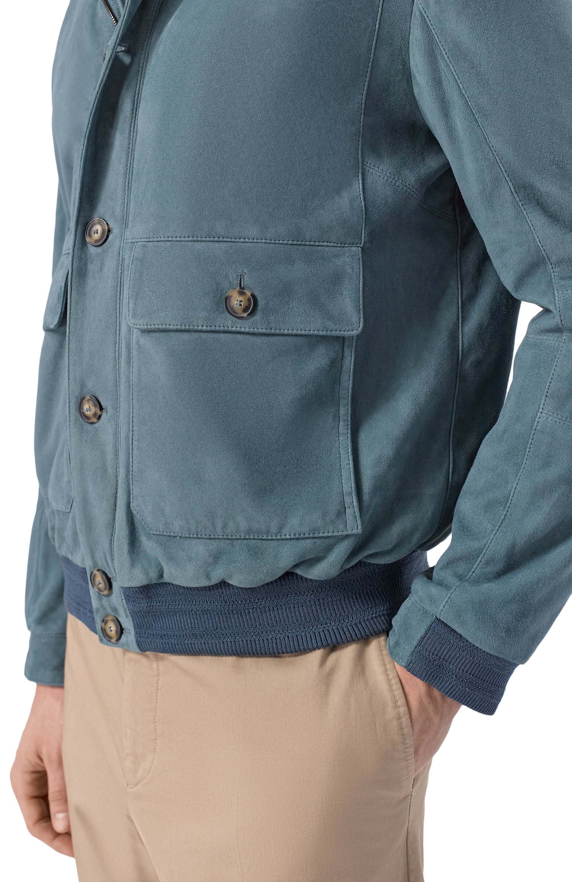 Замшевый бомбер ANDREA CAMPAGNA, арт. 232625/AC/00418I, фото 5