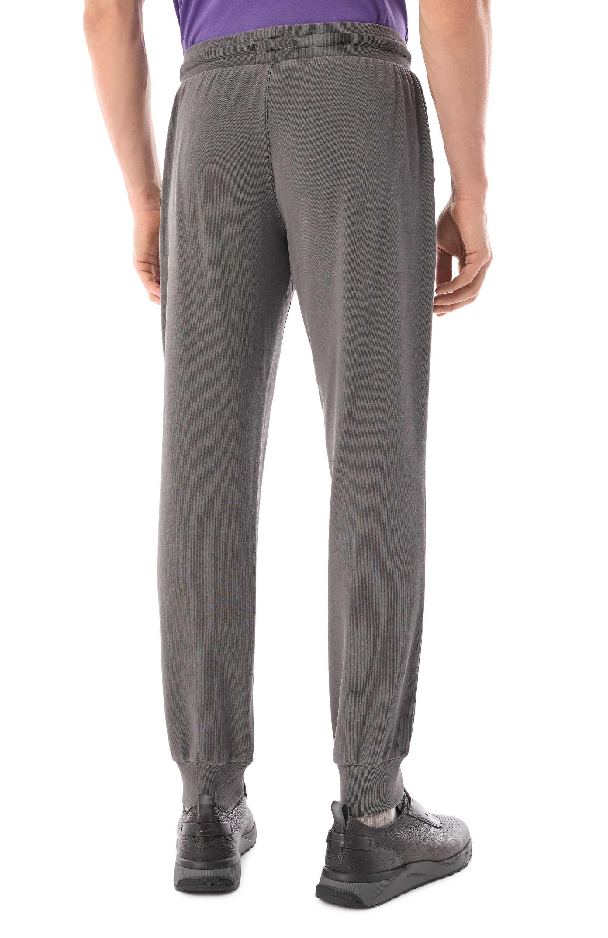 Хлопковые джоггеры EMPORIO ARMANI, арт. 112123/4F538, фото 4