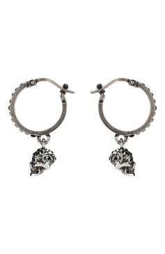 Женские серьги ALEXANDER MCQUEEN черного цвета, арт. 550503/J160Y | Фото 3 (Материал: Металл; Нос: Не проставлено; Региональные ограничения белый список (Axapta Mercury): Не проставлено)