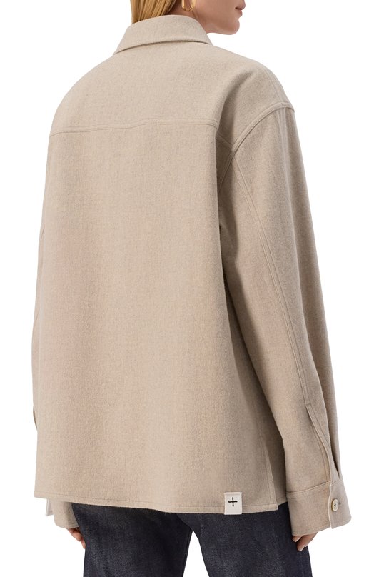 Шерстяная рубашка Jil Sander J40DL0124-J40182 Бежевый  J40DL0124-J40182 Фото 4
