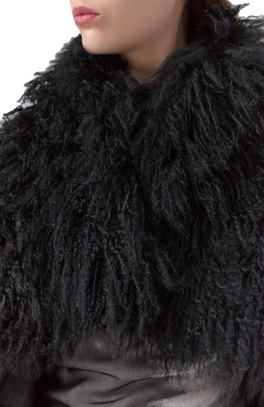 Жилет из овчины Ann Demeulemeester B0011421/FR004 Чёрный  B0011421/FR004 Фото 5