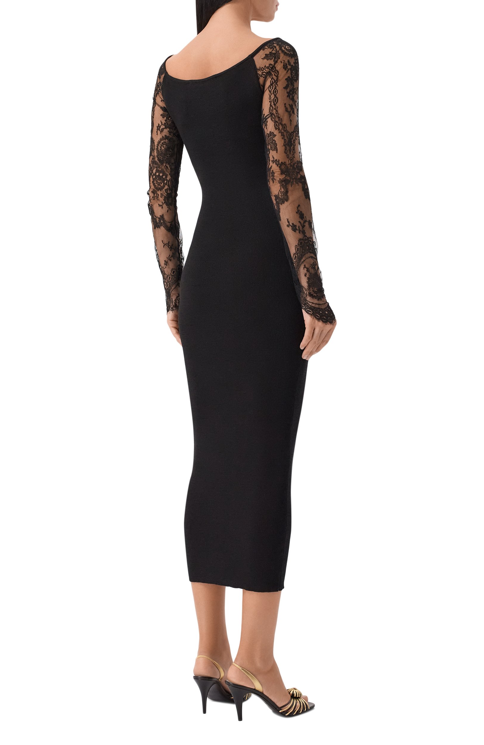 Платье из шерсти и вискозы VALENTINO, арт. 9B3KD15U/AAL, фото 3