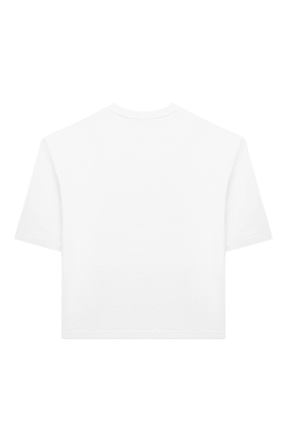 Хлопковая футболка MSGM KIDS белого цвета по цене 9725 руб., арт. F4MSJGTH143, фото 2 Хлопковая футболка MSGM KIDS, арт. F4MSJGTH143, фото 2