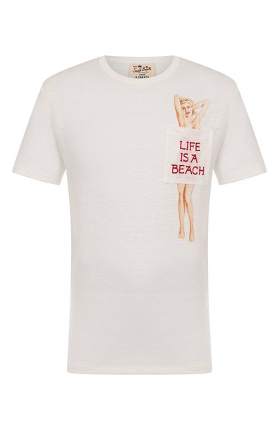 Мужская льняная футболка MC2 SAINT BARTH, арт. STBM ECSTASEA/03021H