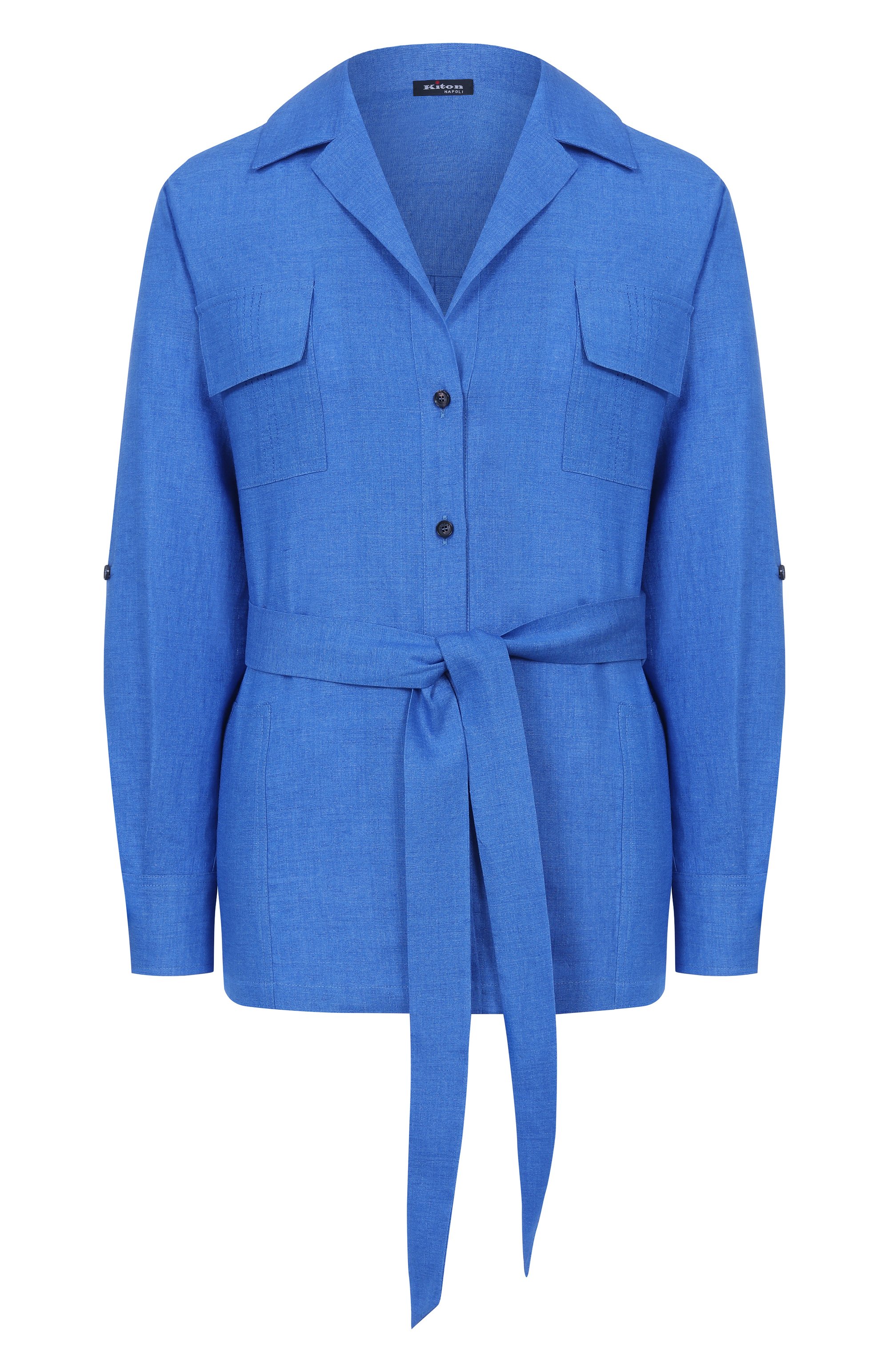 Льняная рубашка KITON, арт. D57418H09632, фото 1