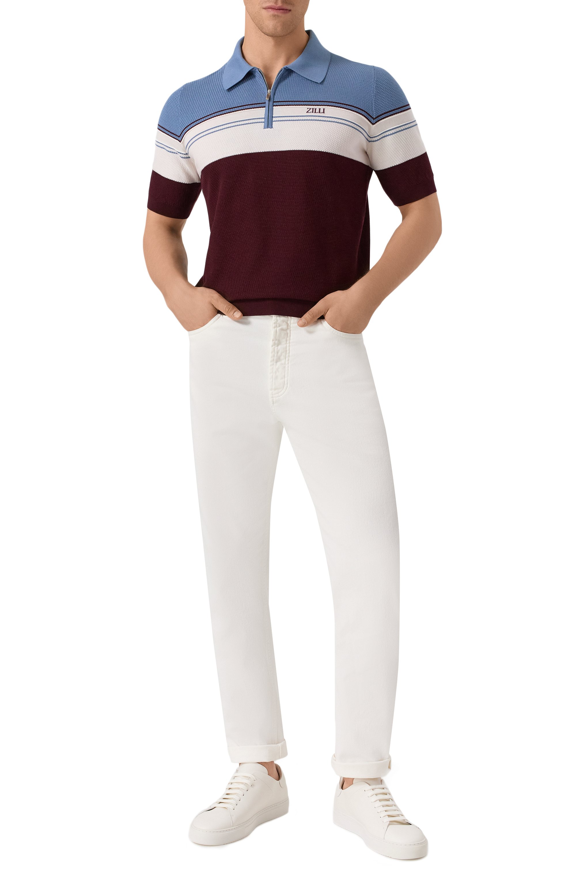 Поло из хлопка и шелка ZILLI, арт. KZP002M0142VTHL00, фото 2