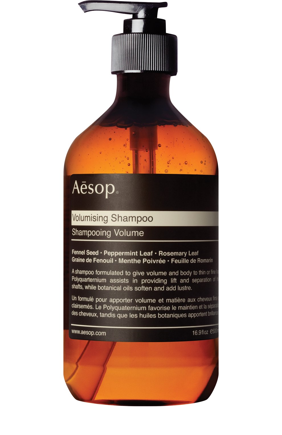 Шампунь для волос volumising (500ml) AESOP бесцветного цвета по цене 3280 руб., арт. B500HR16RF, фото 1 Шампунь для волос volumising (500ml) AESOP, арт. B500HR16RF, фото 1