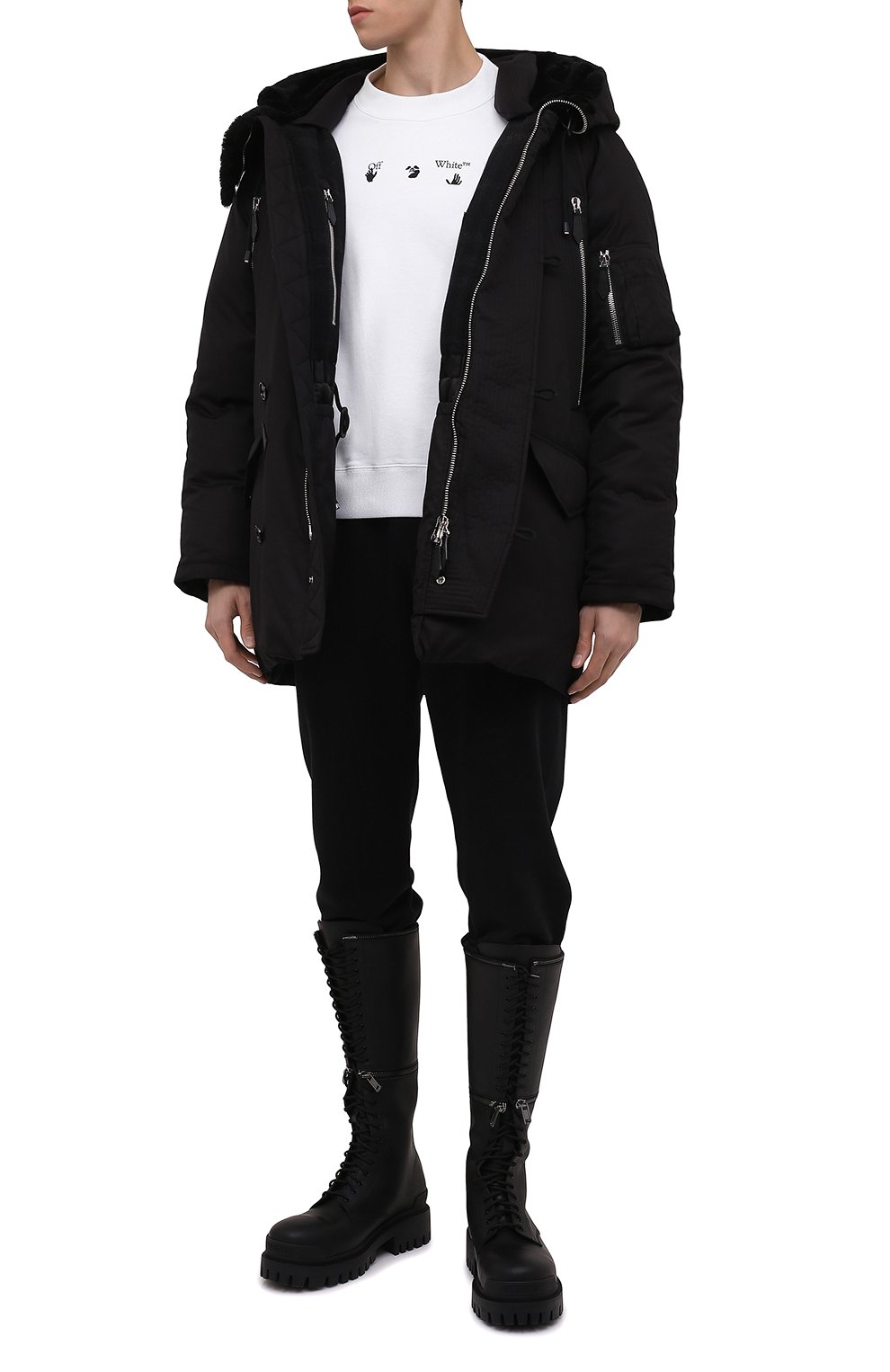 Кожаные ботинки master BALENCIAGA черного цвета по цене 143000 руб., арт. 664598/WA901, фото 2 Кожаные ботинки master BALENCIAGA, арт. 664598/WA901, фото 2