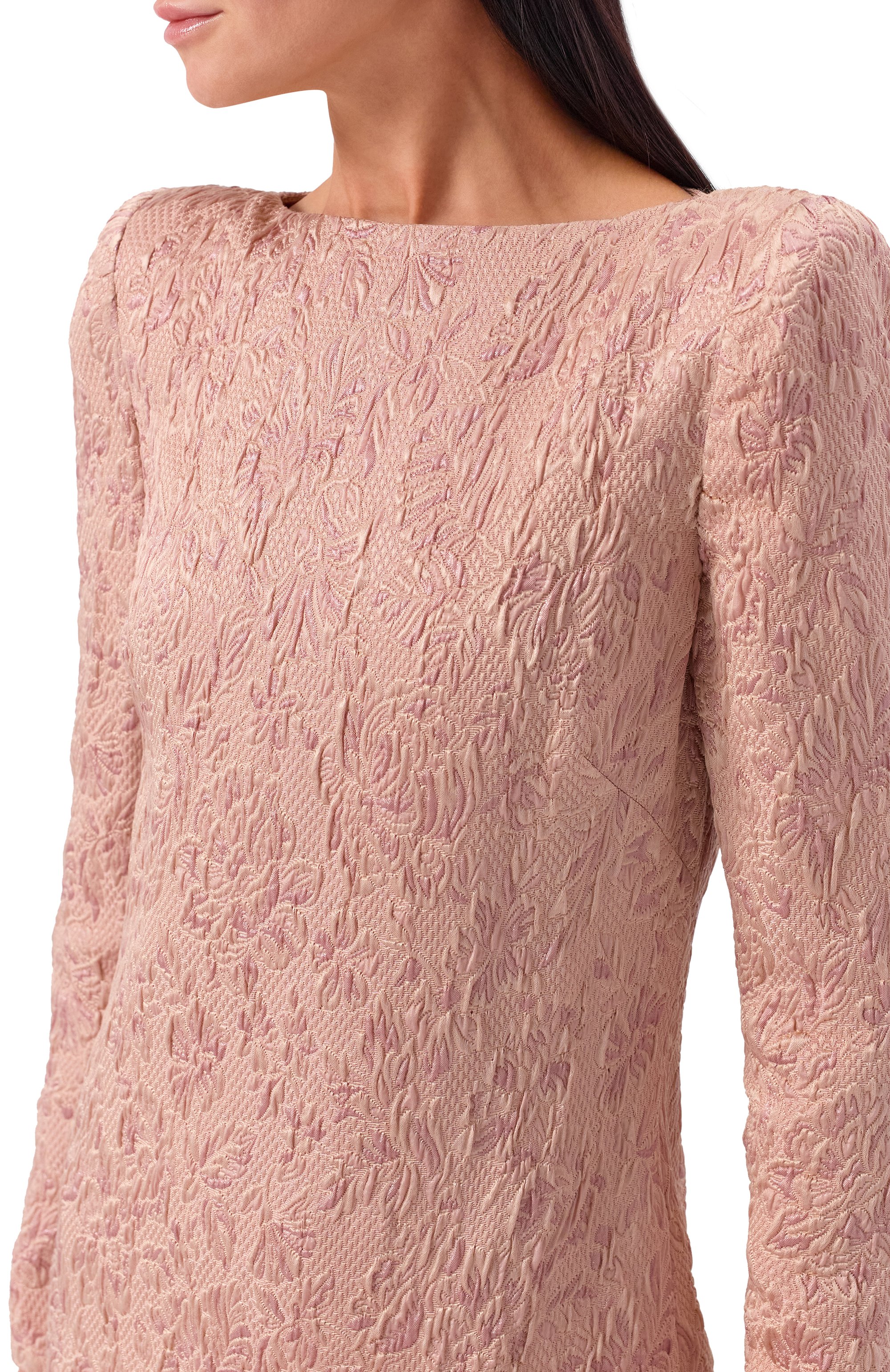 Платье из шерсти и шелка VALENTINO розового цвета по цене 657000 руб., арт. 7B0VAGF6/9TB, фото 4 Платье из шерсти и шелка VALENTINO, арт. 7B0VAGF6/9TB, фото 4