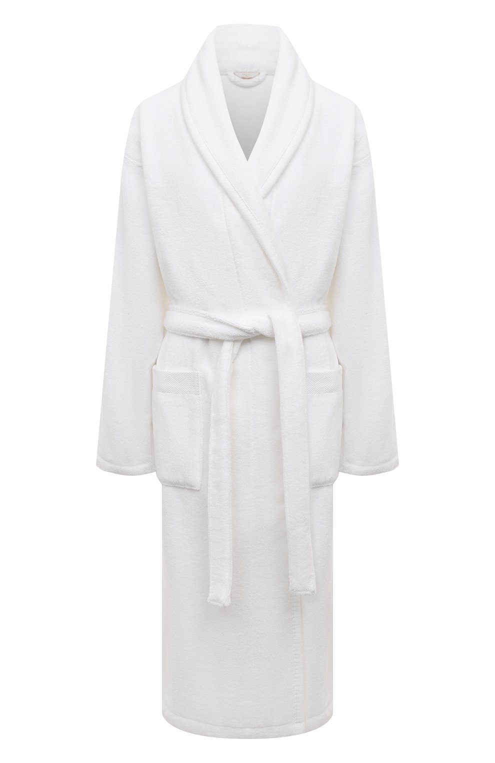 Хлопковый халат FRETTE белого цвета по цене 25250 руб., арт. FR6244 D2060 G02M, фото 1 Хлопковый халат FRETTE, арт. FR6244 D2060 G02M, фото 1