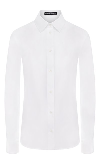 Женская приталенная хлопковая блуза DOLCE & GABBANA, арт. 0102/F5G19T/FUEAJ