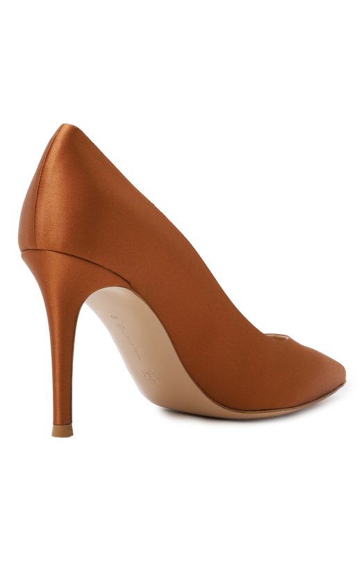 Текстильные туфли Gianvito 85 Gianvito Rossi G24580.85RIC.CRESED0 Коричневый  G24580.85RIC.CRESED0 Фото 5