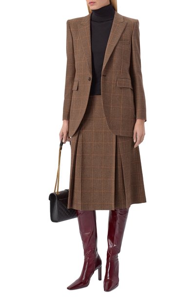 Женская юбка из шерсти и кашемира SAINT LAURENT, арт. 831068/Y3J45