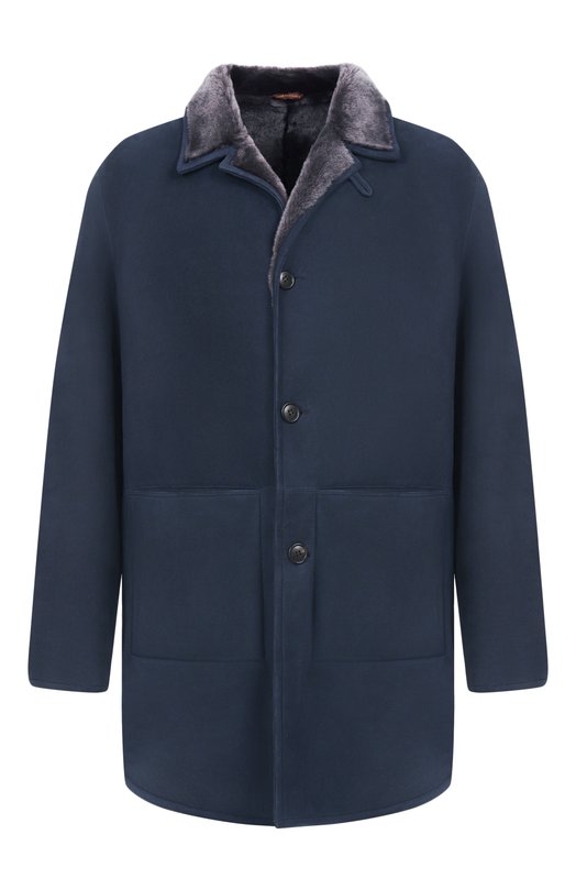 Дубленка из овчины MVST L0UIS/253-00/58 Синий L0UIS/253-00/58