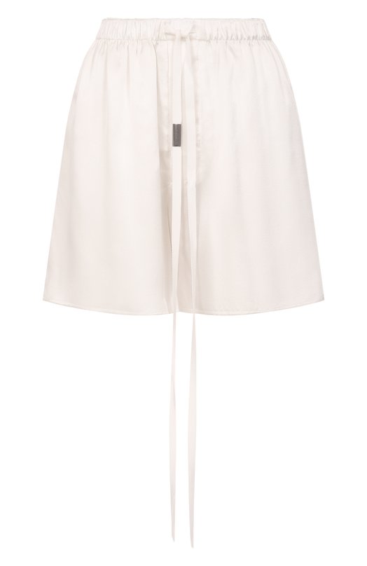 Атласные шорты Ann Demeulemeester B0012473/FA624 Белый B0012473/FA624
