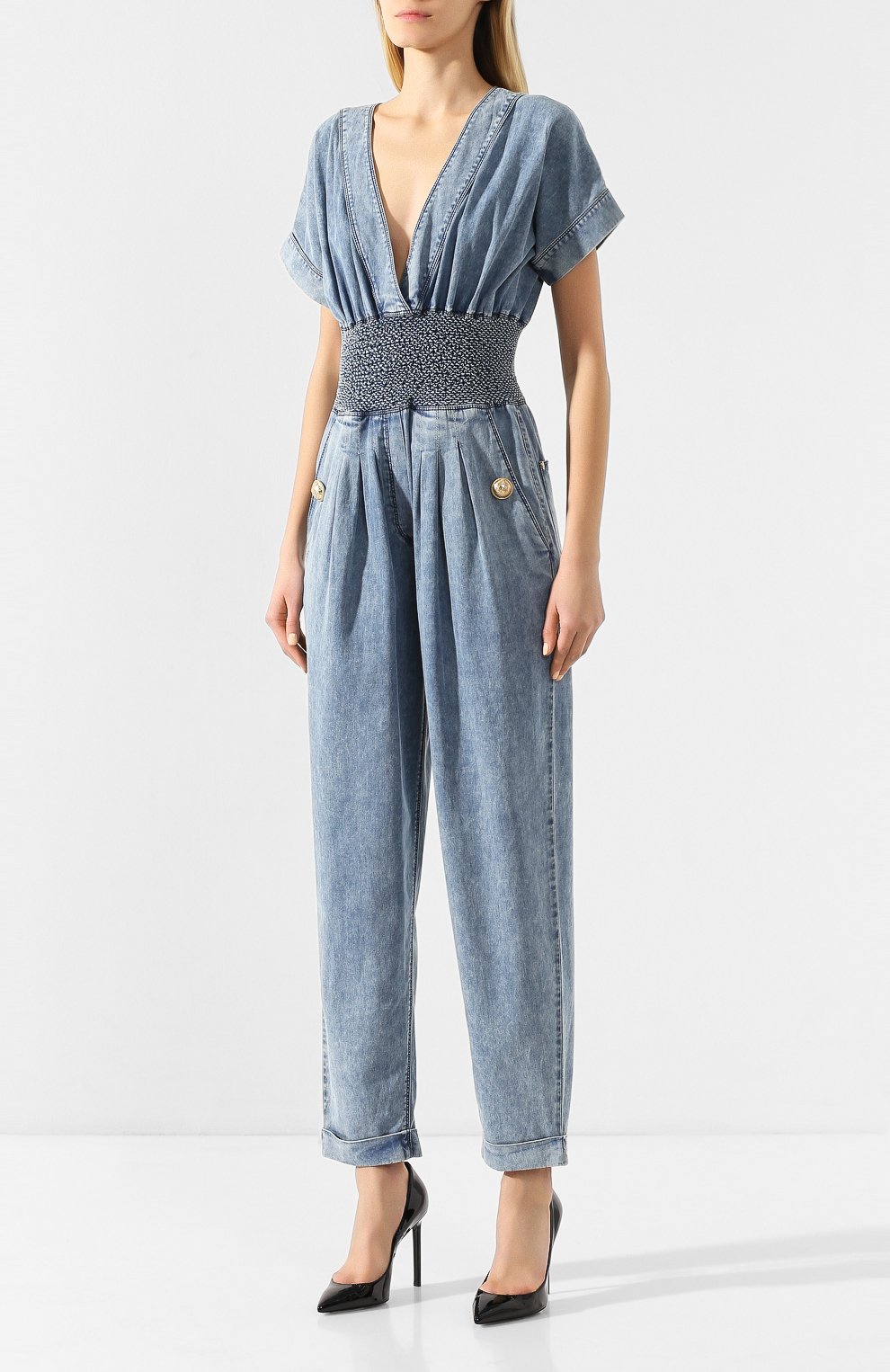 Джинсовый комбинезон BALMAIN, арт. TF15786/D001, фото 3