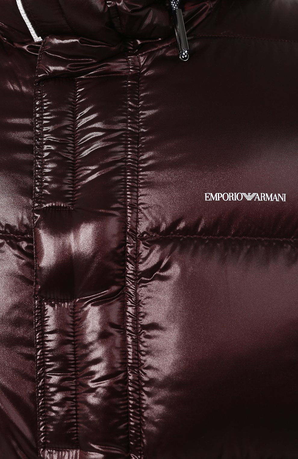 Пуховик EMPORIO ARMANI бордового цвета по цене 62100 руб., арт. 6G1BQ1/1NIHZ, фото 5 Пуховик EMPORIO ARMANI, арт. 6G1BQ1/1NIHZ, фото 5