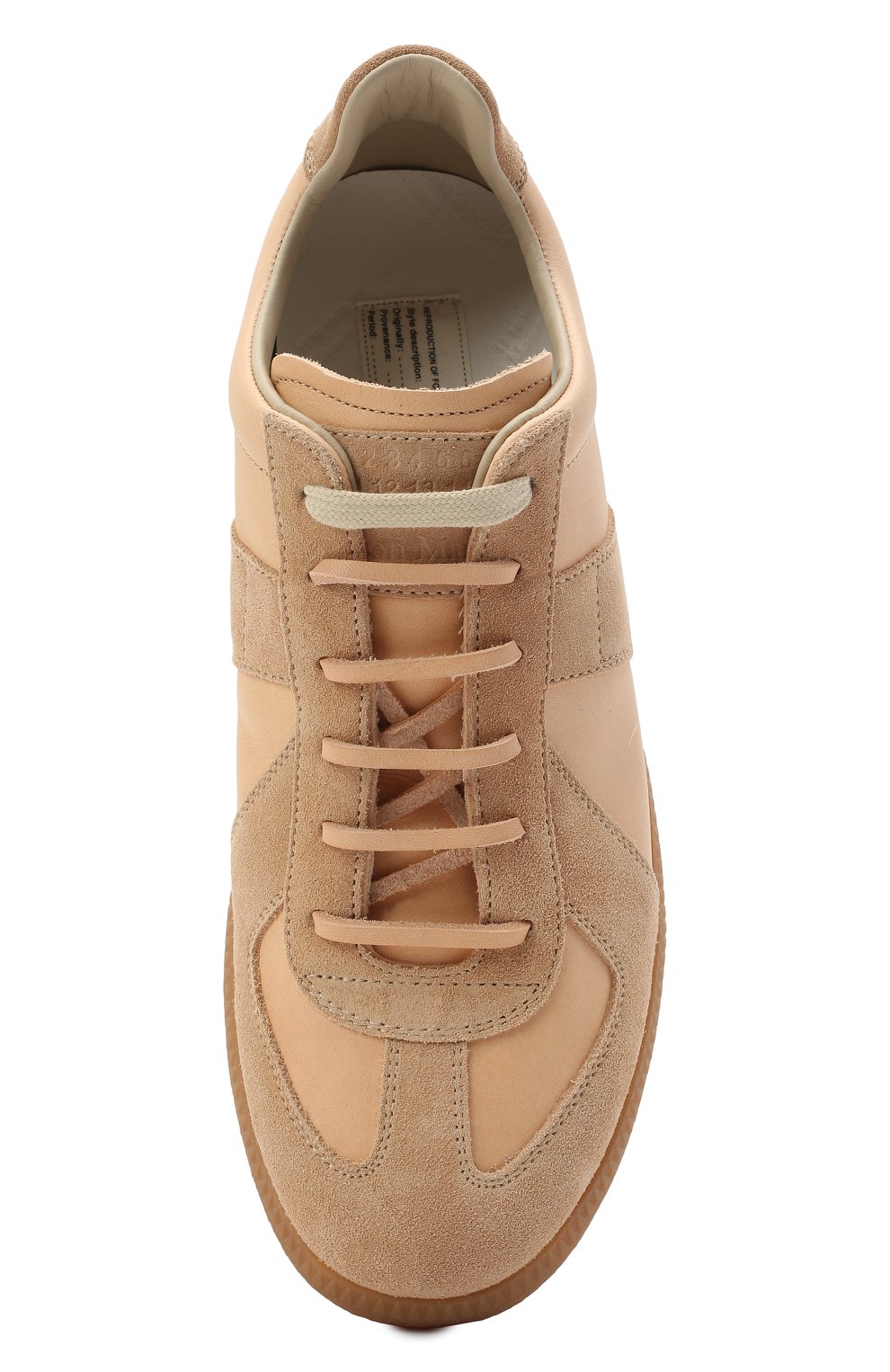 Замшевые кеды replica MAISON MARGIELA бежевого цвета по цене 46950 руб., арт. S58WS0109/P4306, фото 5 Замшевые кеды replica MAISON MARGIELA, арт. S58WS0109/P4306, фото 5