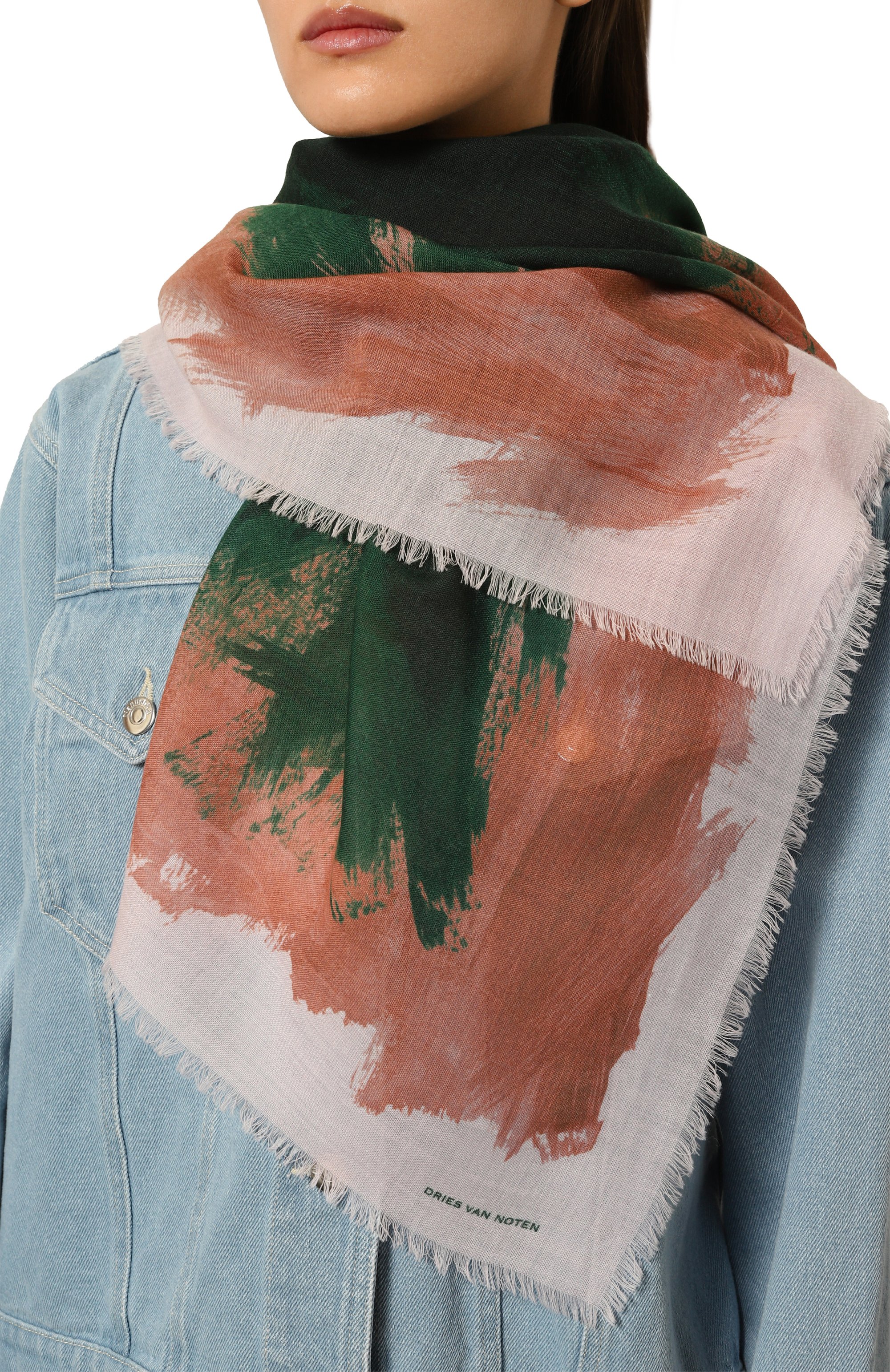 Шерстяной палантин DRIES VAN NOTEN, арт. 242-011302-9052, фото 2