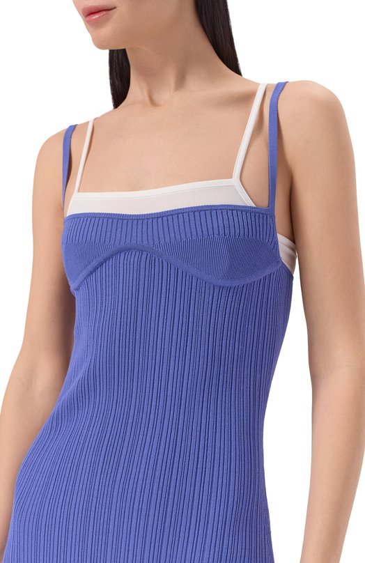 Платье из вискозы Diesel A20830/0WICK Синий  A20830/0WICK Фото 4