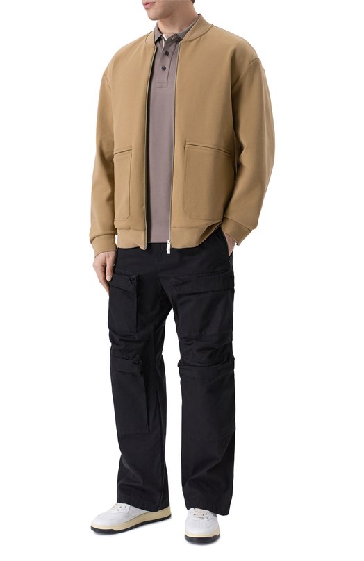 Хлопковая толстовка BOSS 50554232 Бежевый  50554232 Фото 2