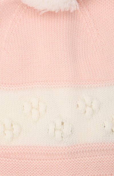 Шерстяная шапка BABY T розового цвета по цене 4995 руб., арт. 20AI114CU, фото 3 Шерстяная шапка BABY T, арт. 20AI114CU, фото 3