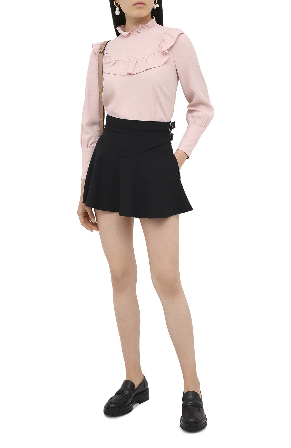 Юбка REDVALENTINO черного цвета по цене 36050 руб., арт. UR0RAF20/WBP, фото 2 Юбка REDVALENTINO, арт. UR0RAF20/WBP, фото 2