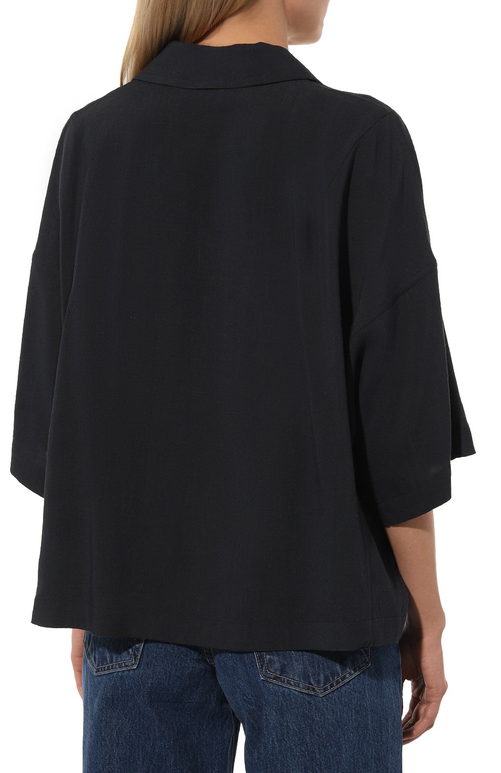 Блузка вискозы и шелка DRIES VAN NOTEN, арт. 010731-8057, фото 4