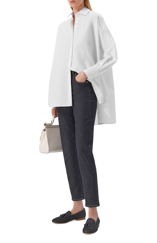 Хлопковая рубашка Kiton D52431H0614301 Белый  D52431H0614301 Фото 2