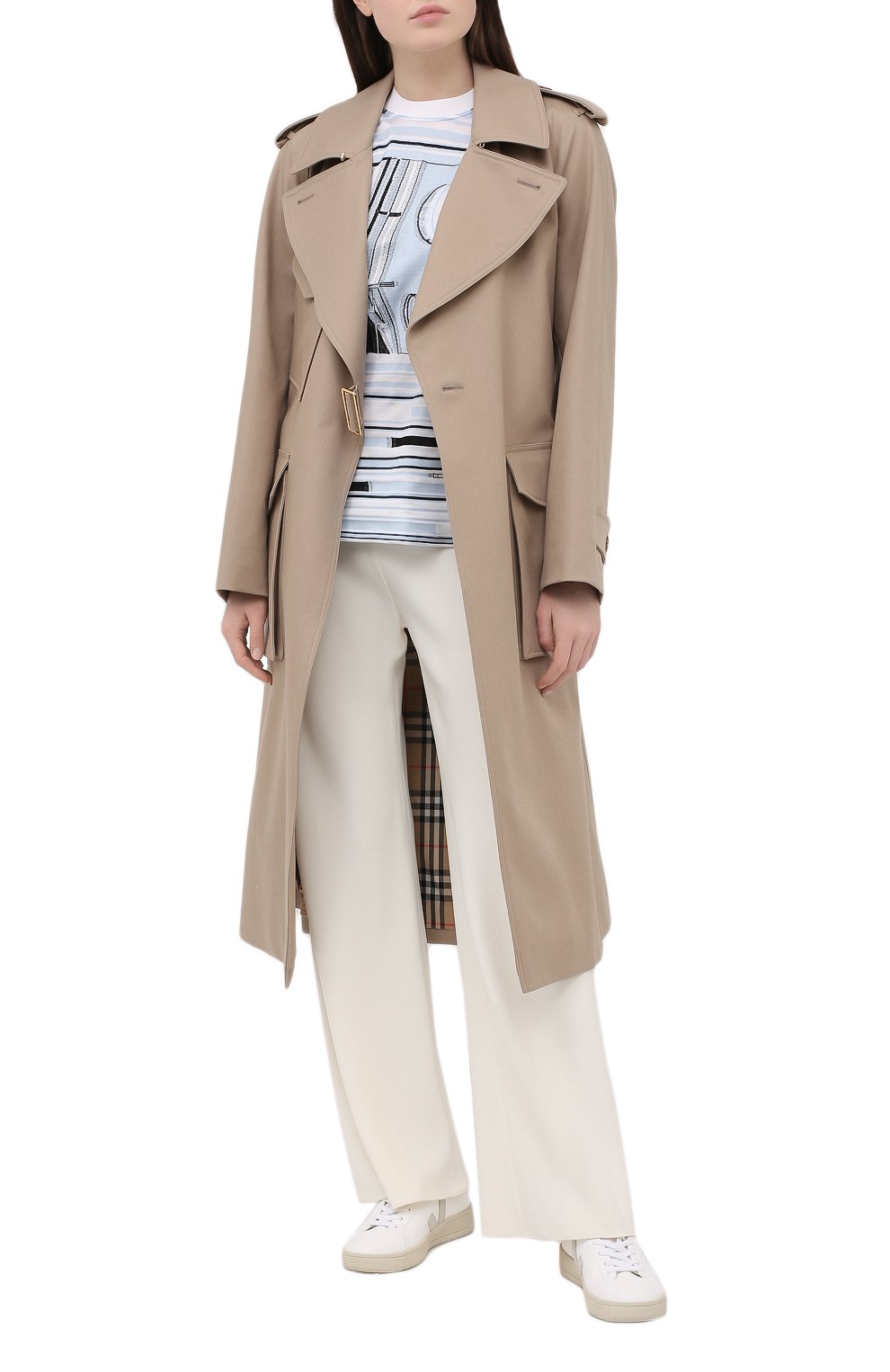 Футболка из хлопка вискозы GIORGIO ARMANI голубого цвета по цене 53650 руб., арт. 3KAM54/AJCIZ, фото 2 Футболка из хлопка вискозы GIORGIO ARMANI, арт. 3KAM54/AJCIZ, фото 2