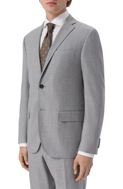 Шерстяной костюм CORNELIANI серого цвета по цене 173000 руб., арт. 286005/2A18111_SET, фото 2 Шерстяной костюм CORNELIANI, арт. 286005/2A18111_SET, фото 2