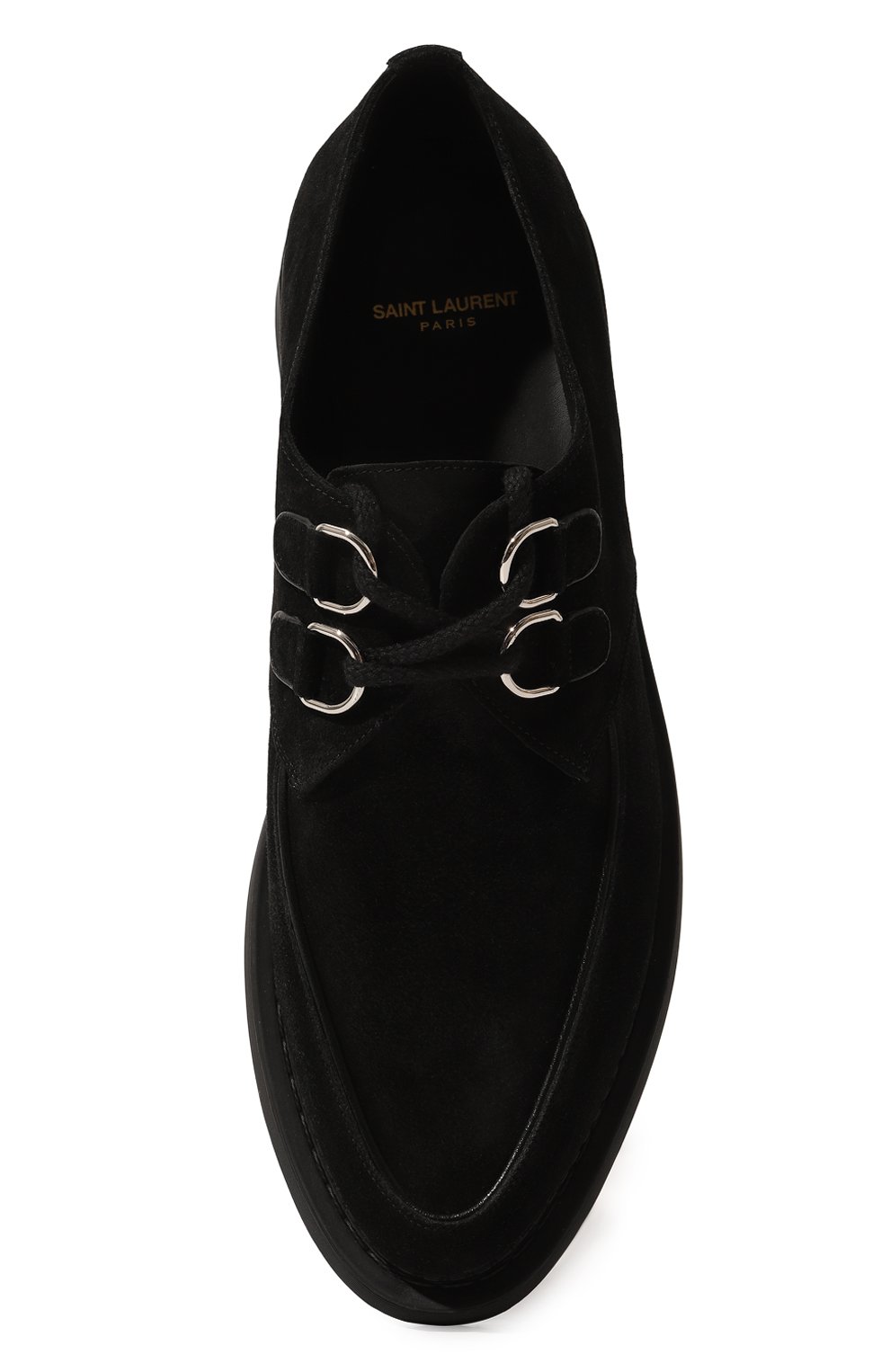 Замшевые дерби SAINT LAURENT, арт. 667606/2W5001000, фото 6