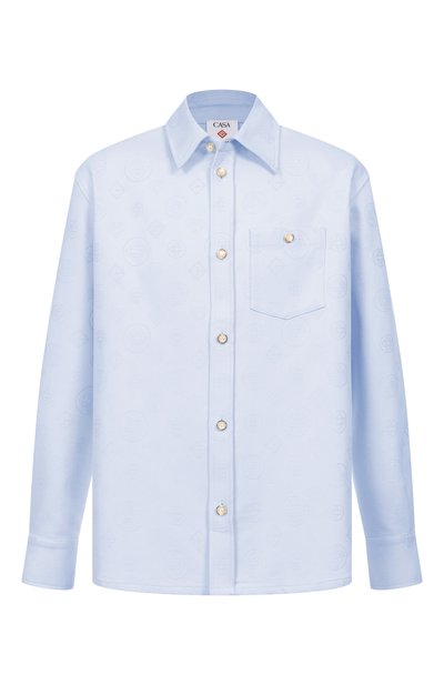 Мужская хлопковая рубашка CASABLANCA, арт. M-AW25-JK-419-01