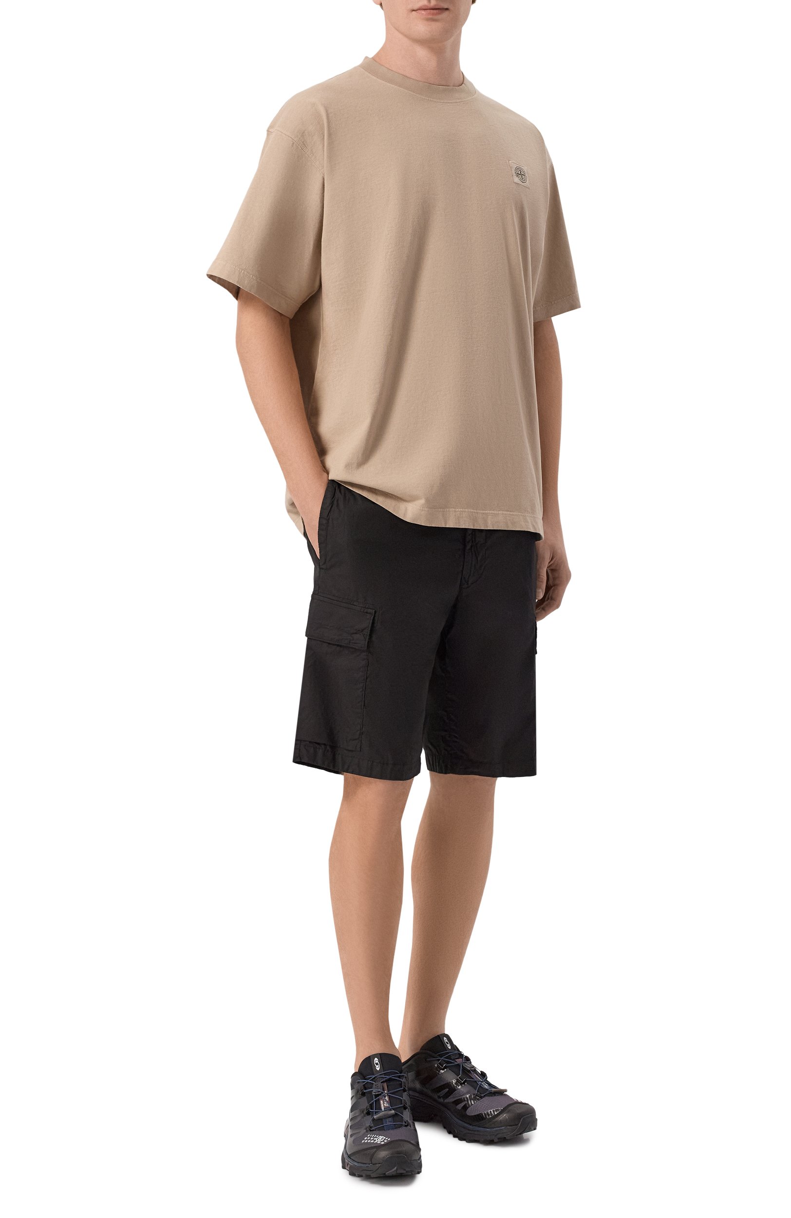 Хлопковые шорты STONE ISLAND, арт. L1S15L100020/S0003_001, фото 2