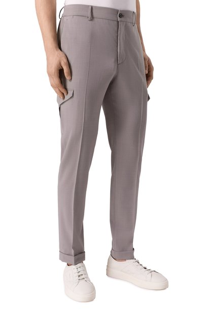 Брюки-карго из шерсти и шелка BERWICH, арт. YRETR0 CARG0/MZ1243, фото 3