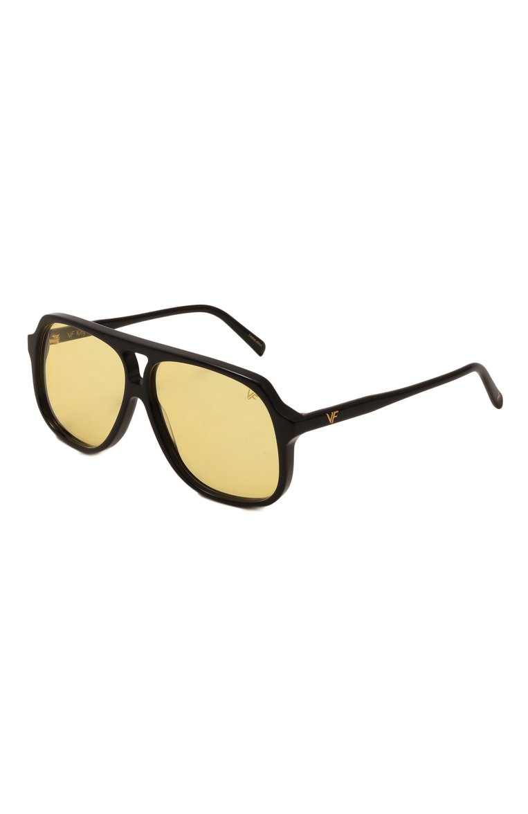Женские солнцезащитные очки VINTAGE FRAMES желтого цвета, арт. KING SIZE BLACK/YELL0W | Фото 1 (Нос: Не проставлено; Региональные ограничения белый список (Axapta Mercury): Не проставлено; Материал: Пластик; Тип очков: С/з; Очки форма: Авиаторы; Оптика Гендер: оптика-женское)