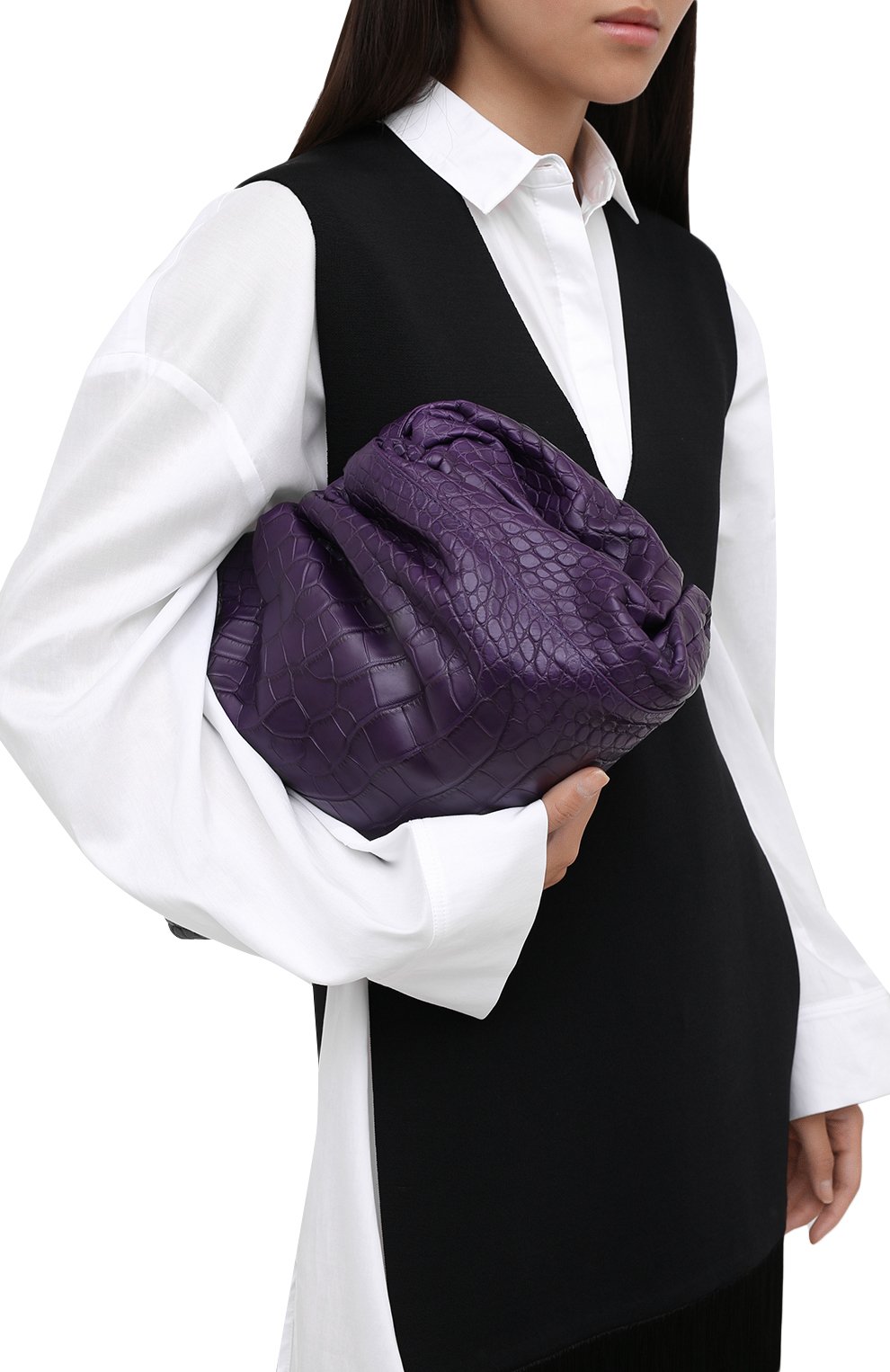 Клатч pouch из кожи аллигатора BOTTEGA VENETA, арт. 576227/VCPX0/AMIS, фото 2
