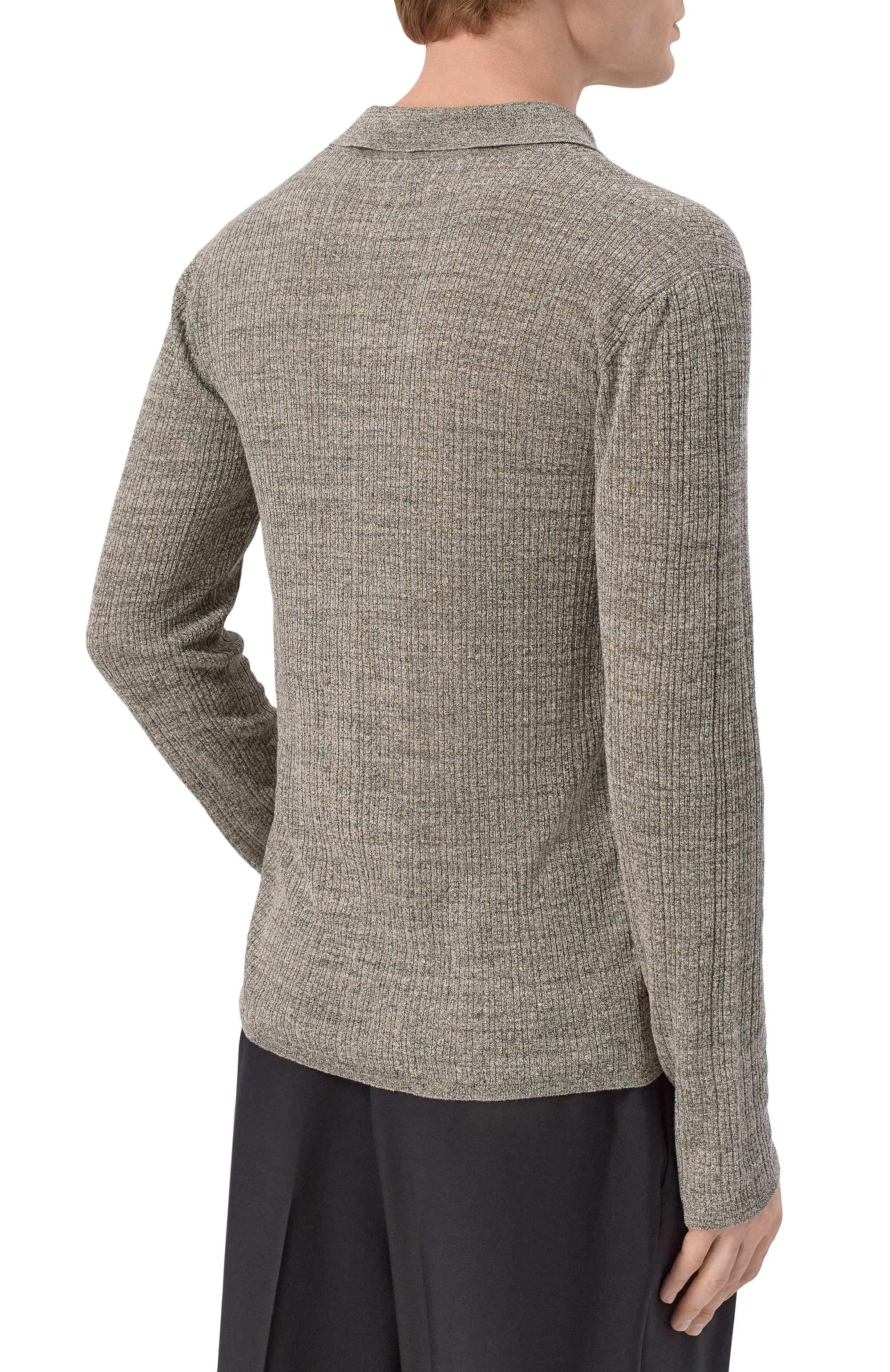 Льняное поло SAINT LAURENT, арт. 859839/Y77IP, фото 4