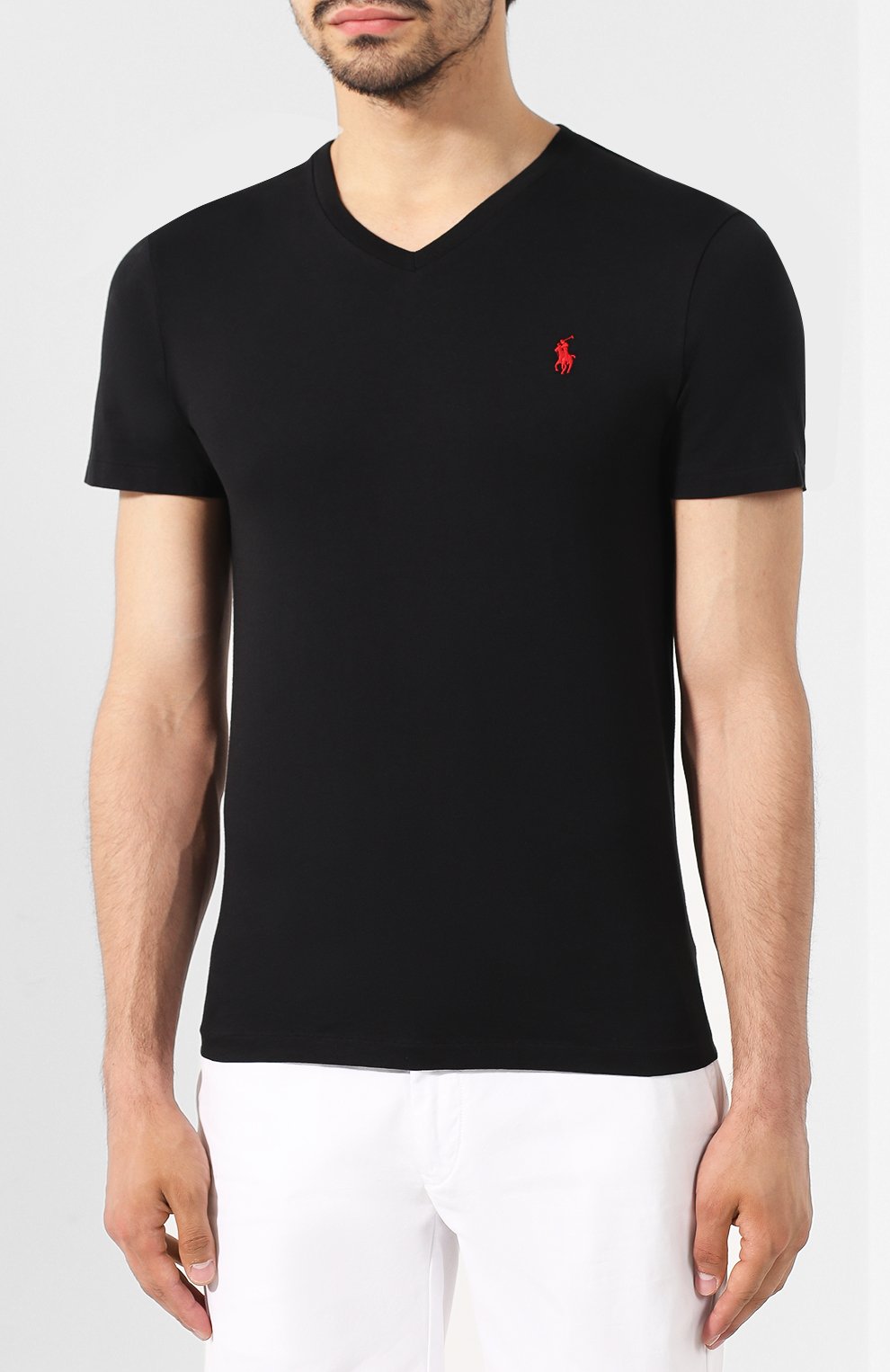 Хлопковая футболка  POLO RALPH LAUREN, арт. 710671453, фото 3