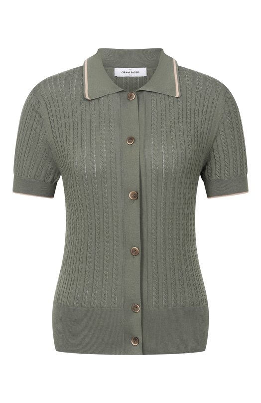 Хлопковый кардиган Gran Sasso 57225/14025 Хаки 57225/14025