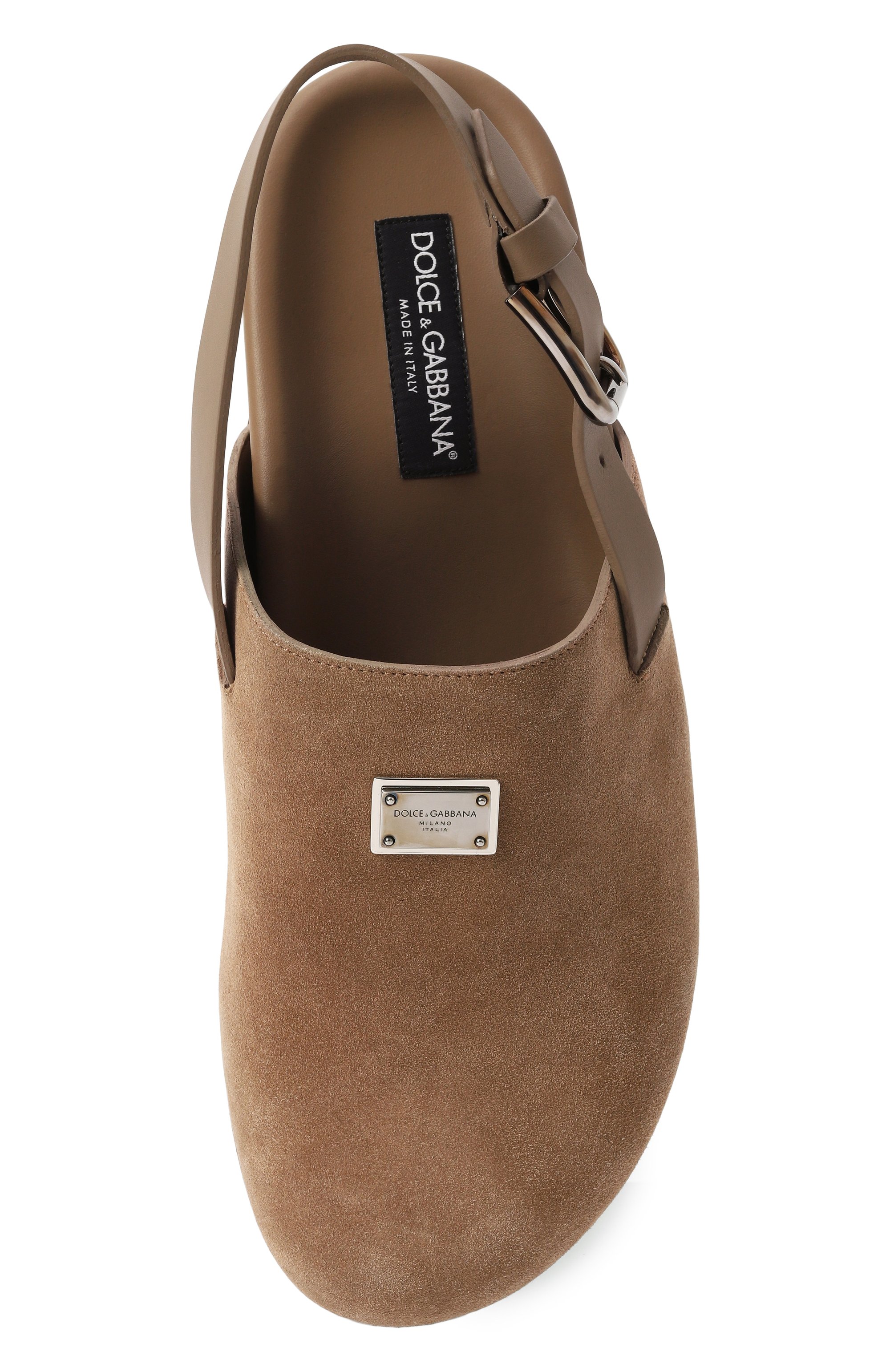 Замшевые сабо DOLCE & GABBANA, арт. A80402/A4434, фото 6