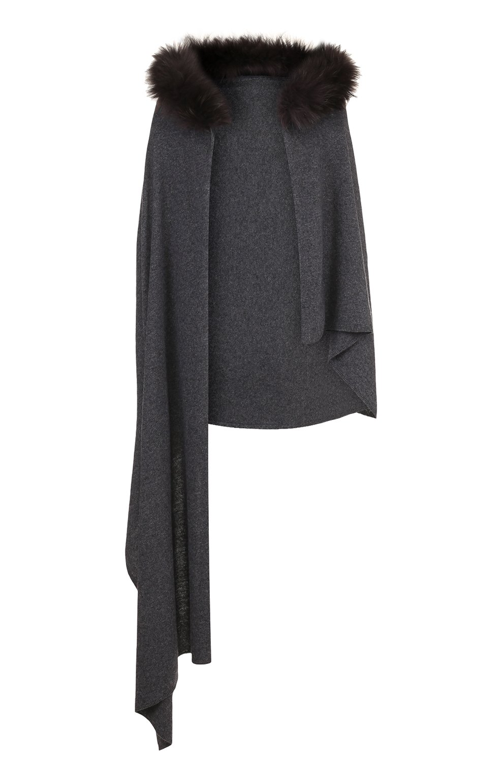 Пончо с меховой отделкой NIMA, арт. S014/FINNRAC00N, фото 1