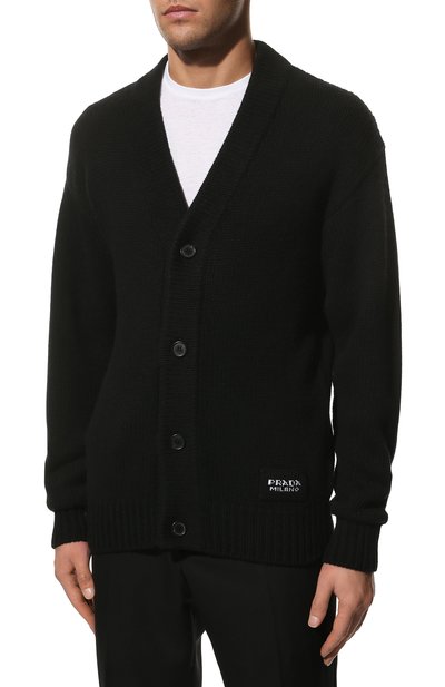 Кашемировый кардиган PRADA, арт. UMG053-1KVZ-F0002-211, фото 3