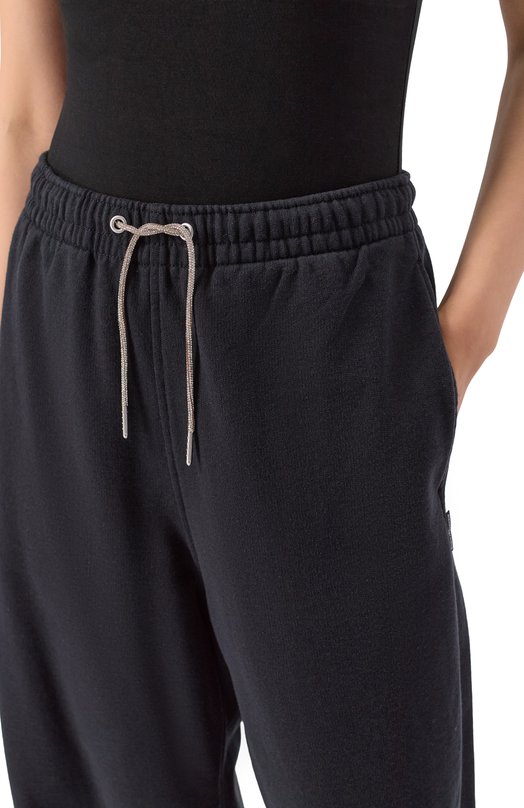 Хлопковые брюки alexanderwang.t 4CC1254011 Чёрный  4CC1254011 Фото 5