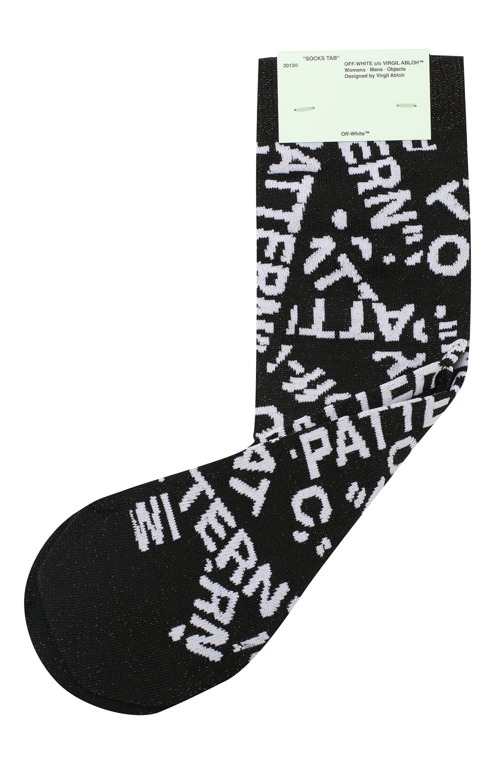 Носки OFF-WHITE черного цвета по цене 4455 руб., арт. 0WRA012S19B080531001, фото 1 Носки OFF-WHITE, арт. 0WRA012S19B080531001, фото 1