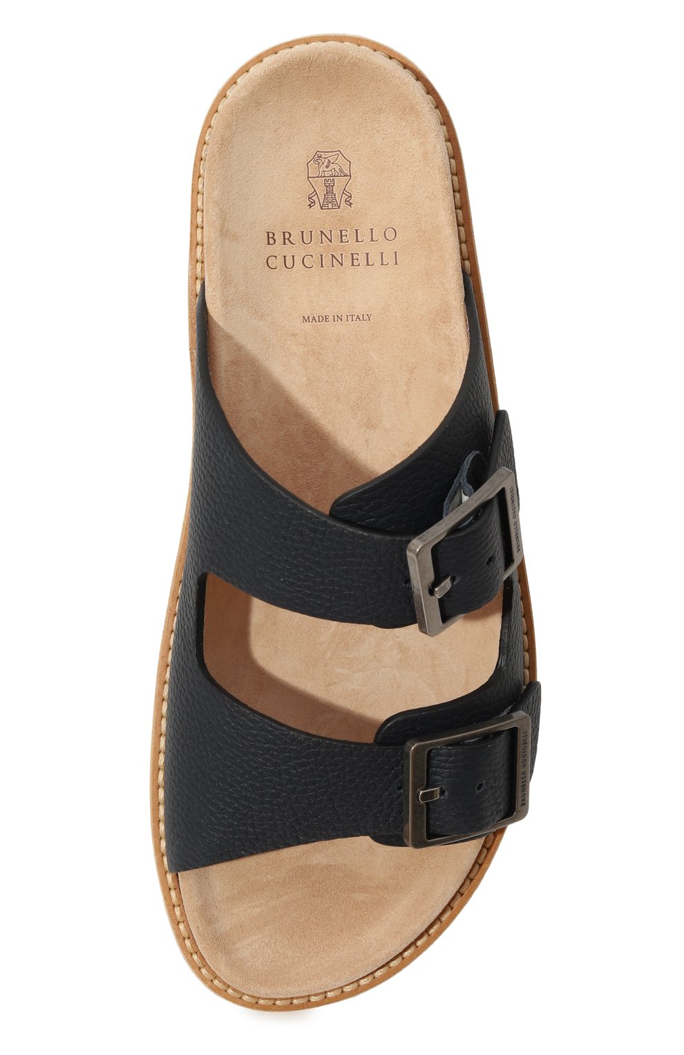 Кожаные шлепанцы BRUNELLO CUCINELLI, арт. MPUALCY235, фото 6