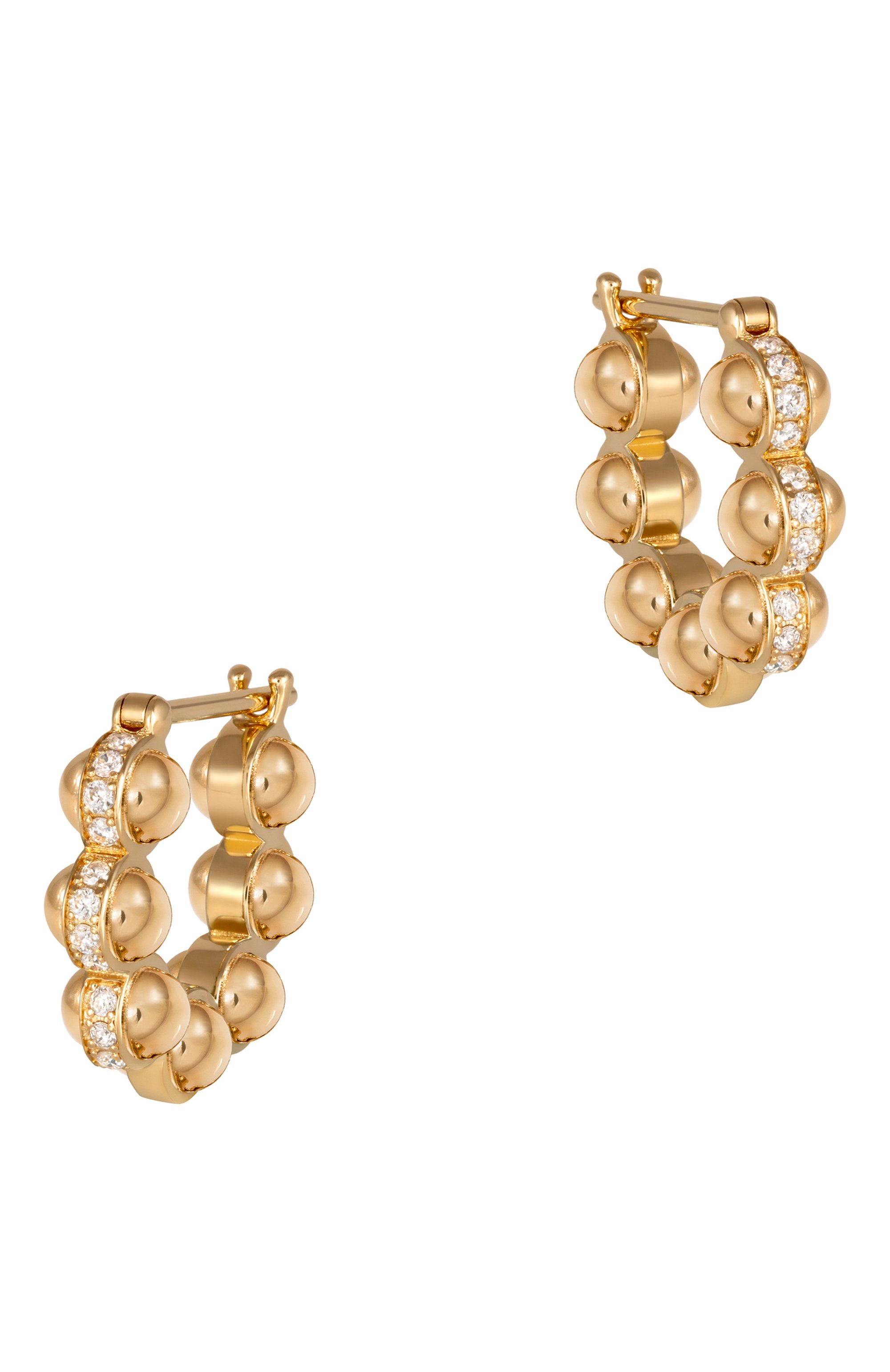 Серьги L'ATELIER NAWBAR бесцветного цвета по цене 224250 руб., арт. E151FG, фото 1 Серьги L'ATELIER NAWBAR, арт. E151FG, фото 1